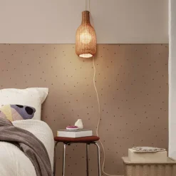 Abat-Jours^Ferm Living Abat-Jour Suspension Bouteille Rotin - Naturel