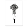 Affiches & Tableaux^Helen B Affiche A4 Fille Aux Fleurs - 21 X 29,7 Cm