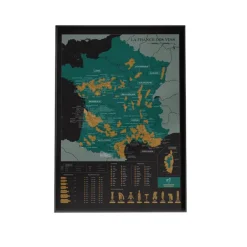 Affiches & Tableaux^Sélectionné par Fleux Affiche Carte A Gratter - La France Des Vins