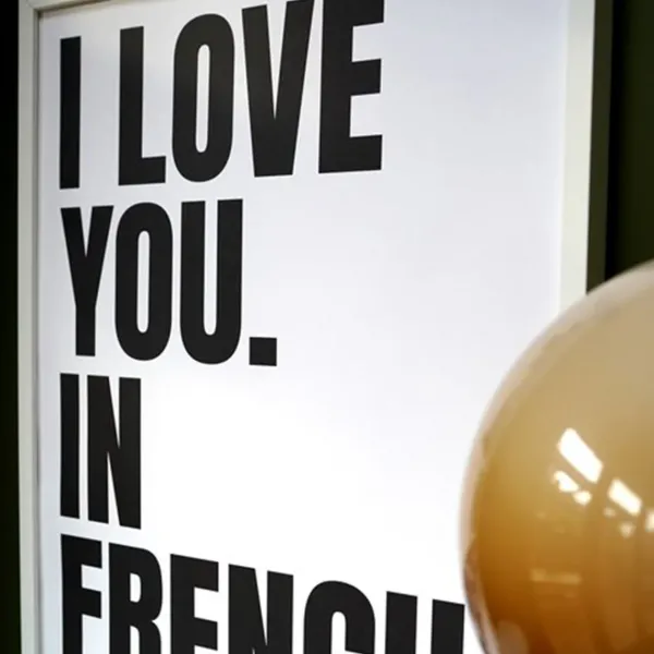 Affiches & Tableaux^Sélectionné par Fleux Affiche I Love You In French - 50 X 70 Cm - Black