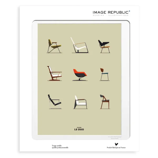 Affiches & Tableaux^Image Republic Affiche Le Duo Chaises - 40 X 50 Cm