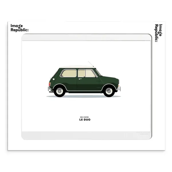 Affiches & Tableaux^Image Republic Affiche Le Duo Mini Cooper Vert Fonce - 30 X 40 Cm