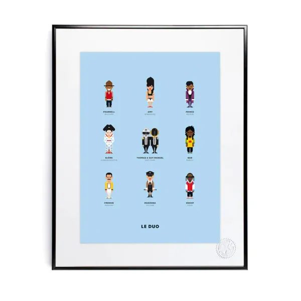 Affiches & Tableaux^Image Republic Affiche Le Duo Musique - 40 X 50 Cm