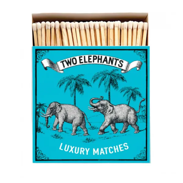 Bougies, Bougeoirs Et Allumettes^Archivist Gallery Allumettes Two Elephants On Blue