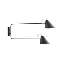 Appliques Murales^House Doctor Applique Murale Double Club - 81 X 42 Cm - Noir