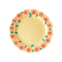 Assiettes & Couverts^Rice Assiette A Fleurs En Ceramique - Creme