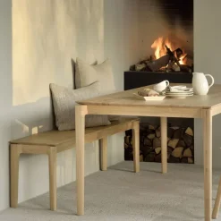 Poufs & Bancs^Ethnicraft Banc Bok Chene 146 X 35 X H 46 Cm