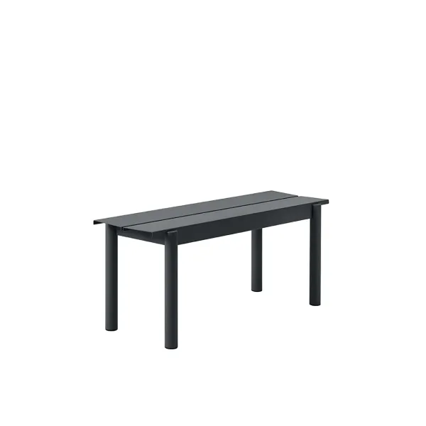 Poufs & Bancs^Muuto Banc Linear Steel Black - 110 X 34 Cm