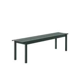 Poufs & Bancs^Muuto Banc Linear Steel Dark Green - 170 X 34 Cm