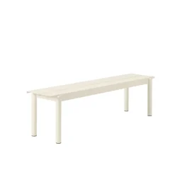 Poufs & Bancs^Muuto Banc Linear Steel Off-White - 170 X 34 Cm
