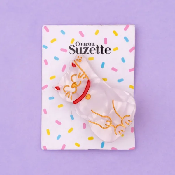 Accessoires Cheveux^Coucou Suzette Barrette Chat Porte-Bonheur
