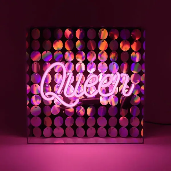 Lampes De Table^Sélectionné par Fleux Boite Acrylique Neon - Queen - Rose