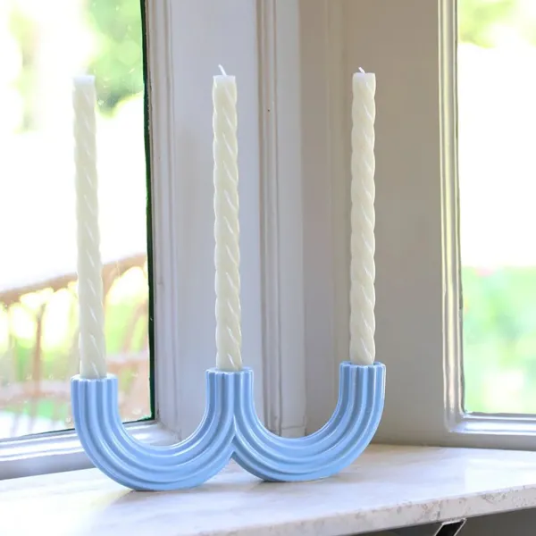 Bougies, Bougeoirs Et Allumettes^&klevering Bougeoir Churros Bleu