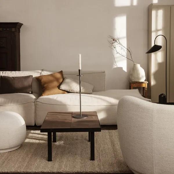 Bougies, Bougeoirs Et Allumettes^Ferm Living Bougeoir Hoy Casted - H 55 Cm - Noir