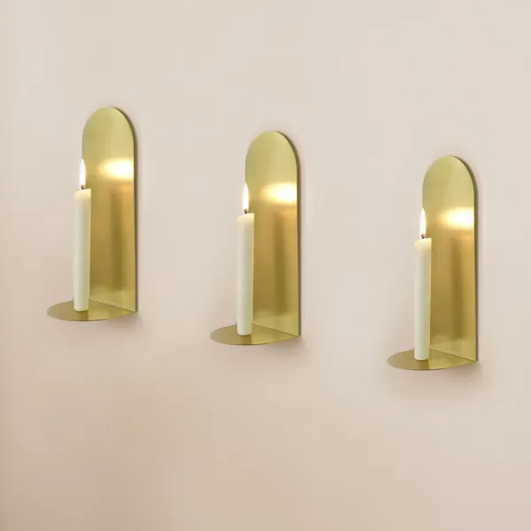 Bougies, Bougeoirs Et Allumettes^ENOstudio Bougeoir Mural Archal Laiton L