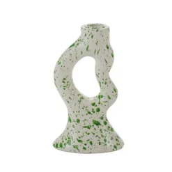 Bougies, Bougeoirs Et Allumettes^Sélectionné par Fleux Bougeoir Tachete - H 17 Cm - Rose Et Vert