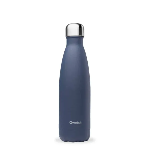 Bouteilles & Lunch Box^Qwetch Bouteille Isotherme 500 Ml Granite - Bleu Nuit