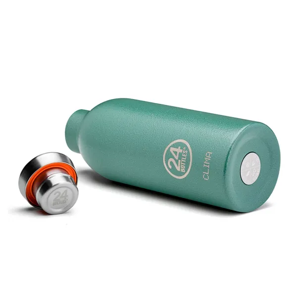 Bouteilles & Lunch Box^24bottles Bouteille Isotherme Clima - Vert Mousse - 500 Ml