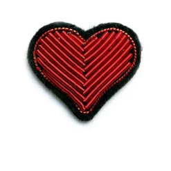 Broches & Pin's^Macon&Lesquoy Broche Coeur Rouge