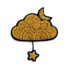 Broches & Pin's^Macon&Lesquoy Broche Nuage Or Et Etoile