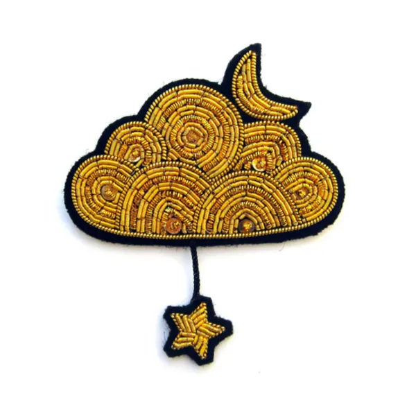 Broches & Pin's^Macon&Lesquoy Broche Nuage Or Et Etoile