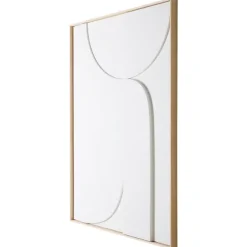 Affiches & Tableaux^HK Living Cadre Relief Art B - 100 X 123 Cm - Blanc Xl