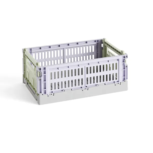 Paniers & Boîtes^Hay Caisse Crate Mix S - Lavande / Vert