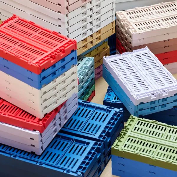 Paniers & Boîtes^Hay Caisse Crate S - Bleu Electrique