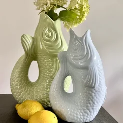 Vases^Sélectionné par Fleux Carafe / Vase Monsieur Carafon Poisson - Vert Mousse