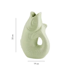 Vases^Sélectionné par Fleux Carafe / Vase Monsieur Carafon Poisson - Vert Mousse