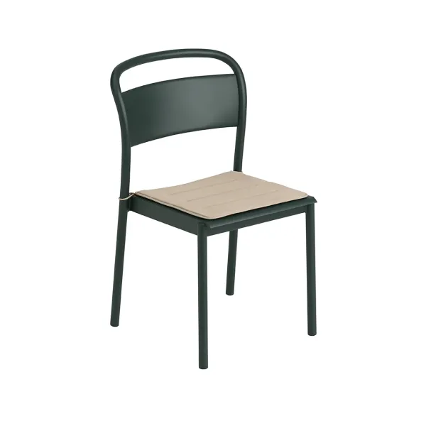 Chaises^Muuto Chaise Linear Steel Dark Green