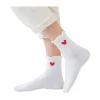 Chaussettes^Tites Chaussettes Chaussettes Dentelle Coeur Long 35/42 - Blanc