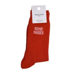 Chaussettes^Félicie Aussi Chaussettes Send Nudes Paillettes 36/40 - Rouge