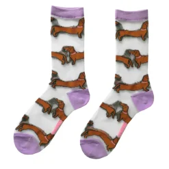 Chaussettes^Coucou Suzette Chaussettes Transparentes 36/40 - Teckel