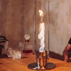 Lampes De Table^Höfats Cheminee / Feu De Table Spin 120 - O 23 X 54 Cm - Or