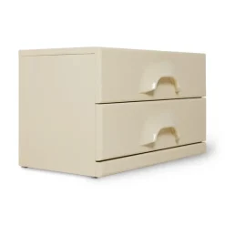 Buffets, Armoires & Commodes^HK Living Commode 2 Tiroirs - 60 X 35 X 35,2 Cm - Creme