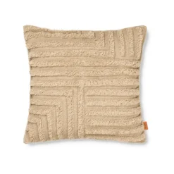 Coussins^Ferm Living Coussin Crease En Laine Plissee - Sable Clair