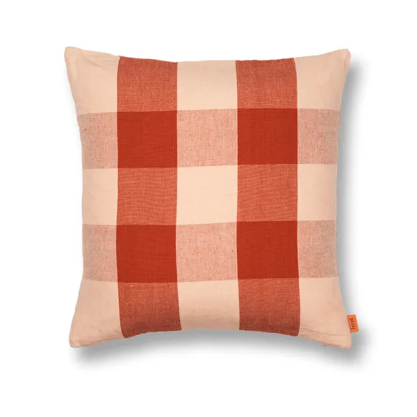 Coussins^Ferm Living Coussin Grand A Carreaux En Lin Et Coton