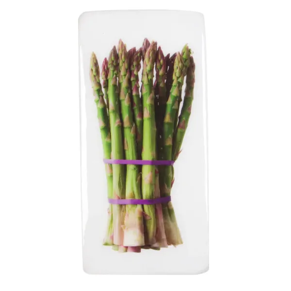 Art Mural^Stigerwoods Décoration Murale Asperges Sur Fond Blanc - 20 Cm X 40 Cm