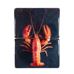 Art Mural^Stigerwoods Décoration Murale Homard Rouge / Fond Noir - 29 X 40 Cm