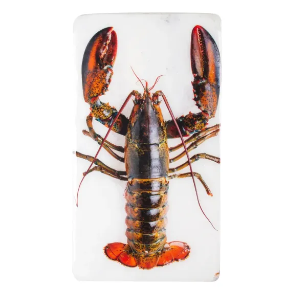 Art Mural^Stigerwoods Décoration Murale Homard Sur Glace Sur Fond Blanc - 20 X 35 Cm