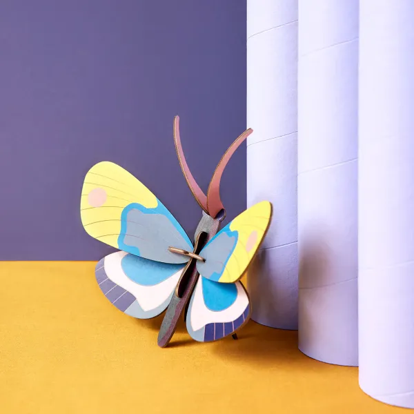 Art Mural^Studio Roof Décoration Murale Papillon Monarque Jaune En Carton Recycle