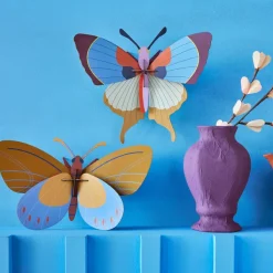 Art Mural^Studio Roof Décoration Murale Papillon Frange - Prune