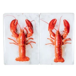 Art Mural^Stigerwoods Décoration Murale Twin Homard Rouge #1 Sur Fond Blanc - 20 Cm X 29 Cm