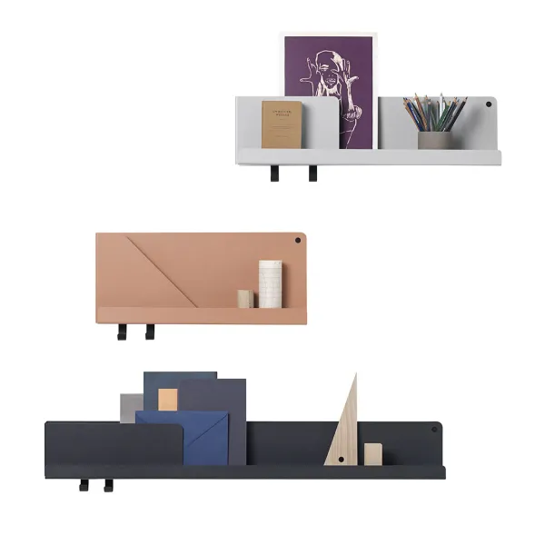 Etagères^Muuto Etagere Murale Folded Noir L