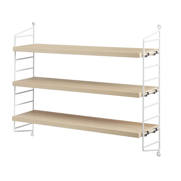 Etagères^String Furniture Etagere String Pocket - Frene Et Blanc