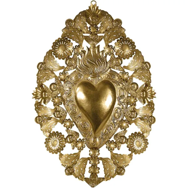 Art Mural^Boncoeurs Exvoto Coeur Majestic Or
