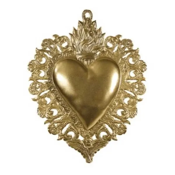 Art Mural^Boncoeurs Exvoto Coeur Maria Or Grand Or