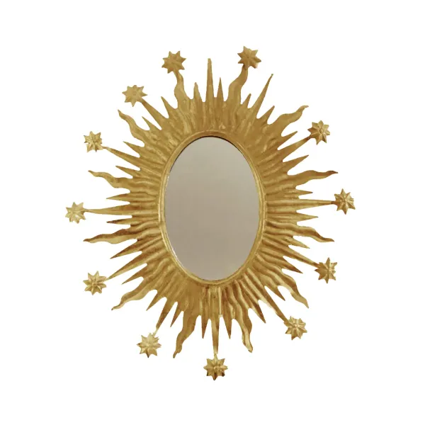 Miroirs^Boncoeurs Exvoto Miroir Celeste Or