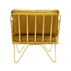 Fauteuils & Repose-Pieds^Honoré Fauteuil Croisette En Velours Camel - Dore & Bois Clair
